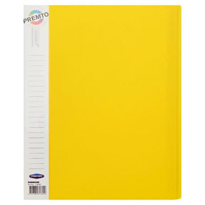 Premto A4 40 Pocket Display Book - Sunshine Yellow