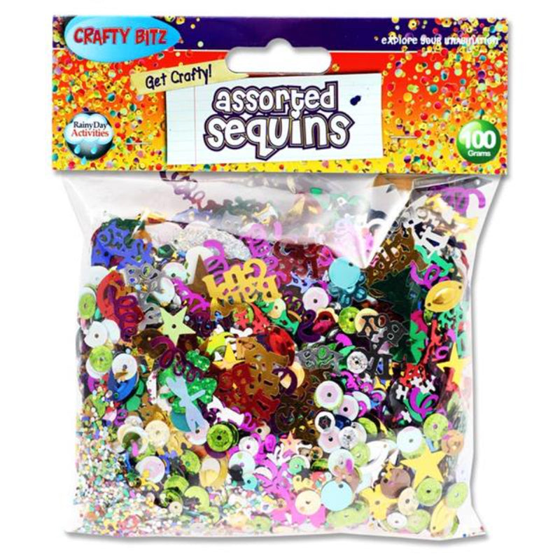 Icon Assorted Sequins - Bag of 100g