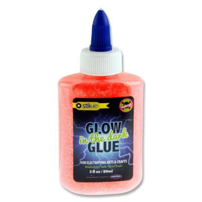 stik-ie-glow-in-the-dark-glitter-glue-89ml-electrifying-pink|Write Away 