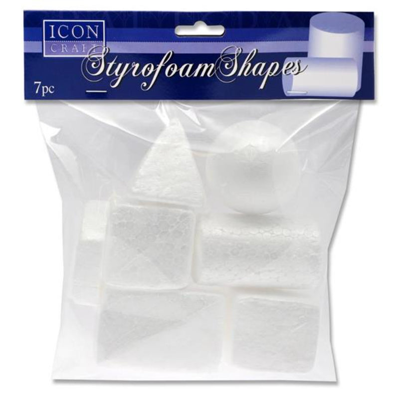 Icon Styrofoam Shapes - Various Shapes - Pack of 7