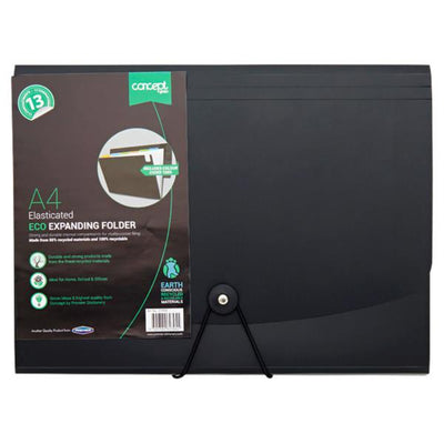 Concept Green A4 Eco Elasticated Expanding Folder