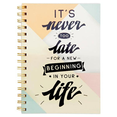 i-love-stationery-a5-spiral-notebook-160-pages-new-beginning|Stationery Superstore UK