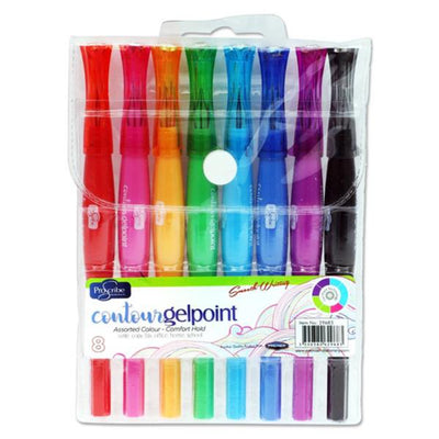 pro-scribe-contour-gelpoint-gel-pens-pack-of-8|Stationery Superstore UK