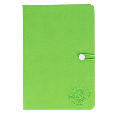 Premto A5 PU Leather Hardcover Notebook with Elastic Closure - 192 Pages - Caterpillar Green