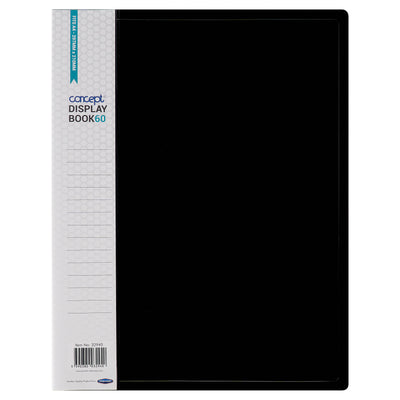 Concept A4 60 Pocket Display Book - Black