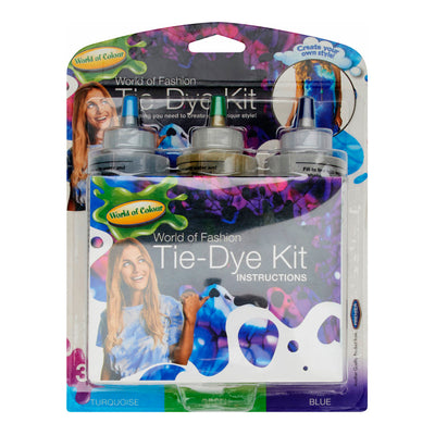 World of Colour Tie-Dye Kit - Turquoise/Green/Blue