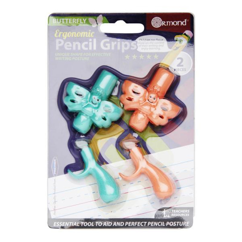 Ormond Ergonomic Pencil Grips - Butterfly - Pack of 2
