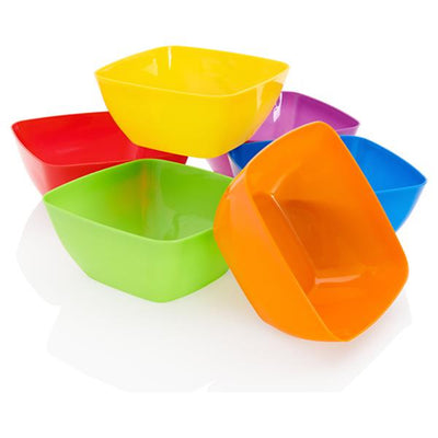Clever Kidz Sorting Bowls - Square - Pack of 6