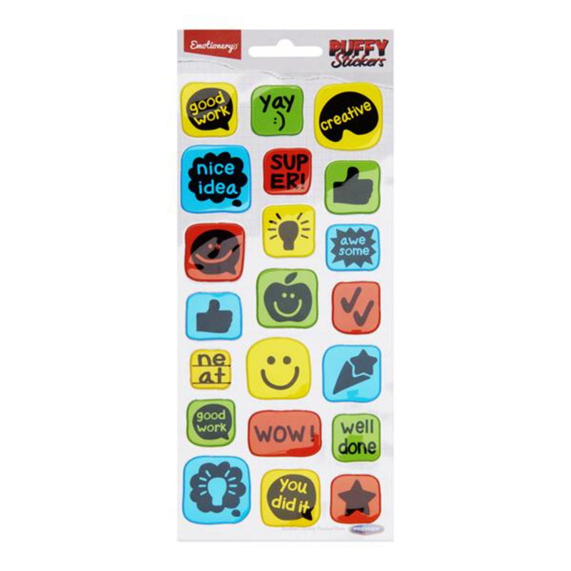 Emotionery Puffy Reward Stickers - Pack of 21