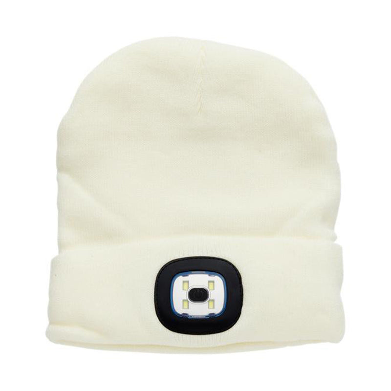 Premier Universal Light Up Beanie Hat - White