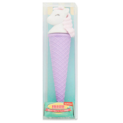 Emotionery 3D Ice Cream Cone Eraser - Unicorn