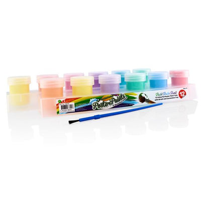 World of Colour Pastel Poster Paints - Pack of 12