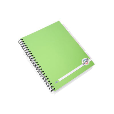 Premto A4 5 Subject Project Book - 250 Pages - Caterpillar Green