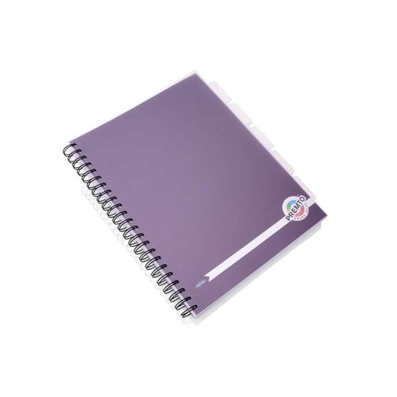 Premto A4 5 Subject Project Book - 250 Pages - Grape Juice Purple