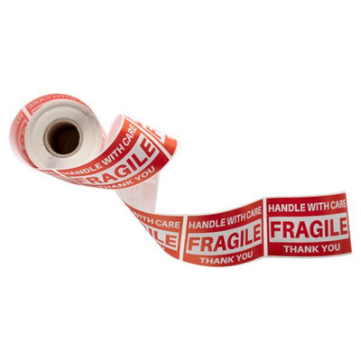 Stik.Ie Self Adhesive Labels ''Warnings! - Fragile'' - 200 pieces