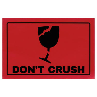 Stik.Ie Self Adhesive Labels ''Warnings! - Don't Crush'' - 200 pieces