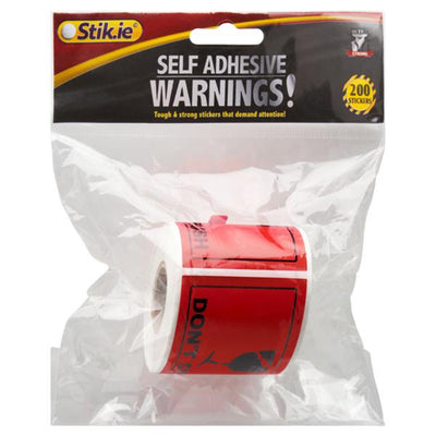 Stik.Ie Self Adhesive Labels ''Warnings! - Don't Crush'' - 200 pieces