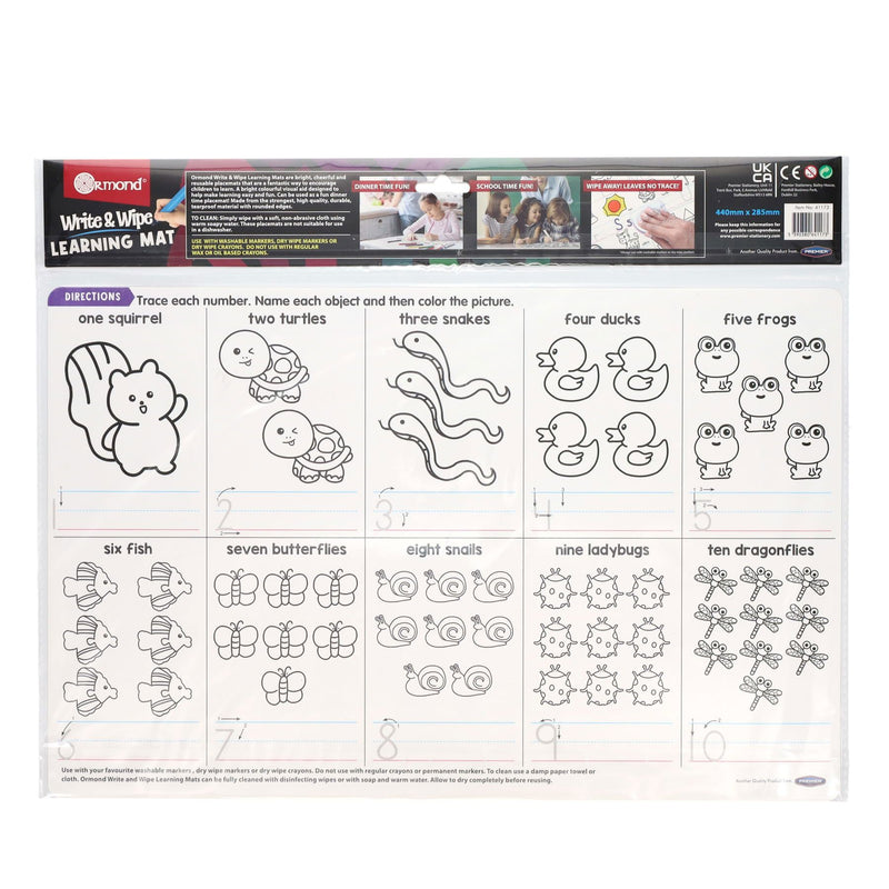 Ormond Learning Mat - Numbers 1 - 10