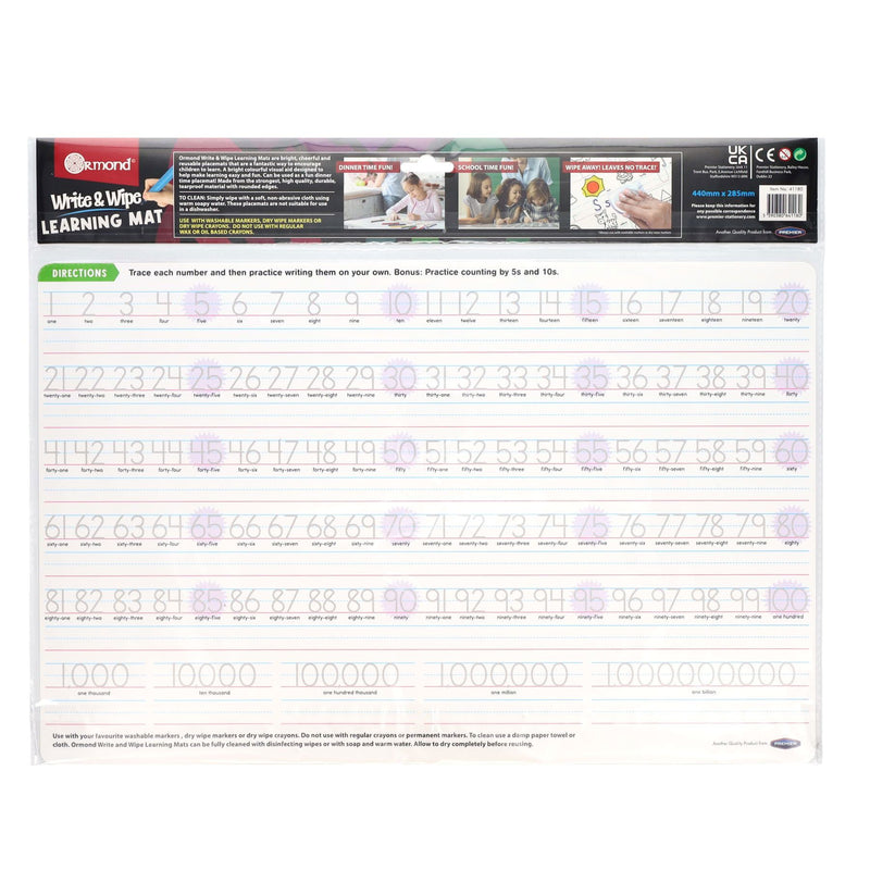 Ormond Learning Mat - Counting 1 - 100