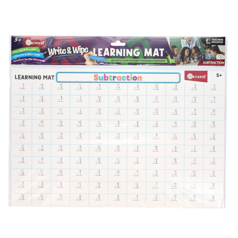 Ormond Learning Mat - Subtraction
