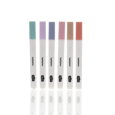Pro:Scribe Pastel Highlighter Pens - Pack of 6