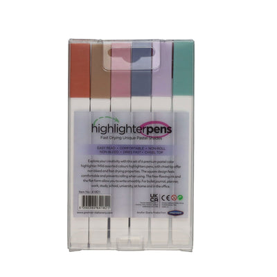 Pro:Scribe Pastel Highlighter Pens - Pack of 6