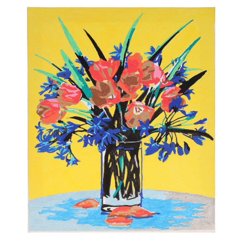 Icon Paint By Numbers Canvas - 300x250mm - Flower Vase