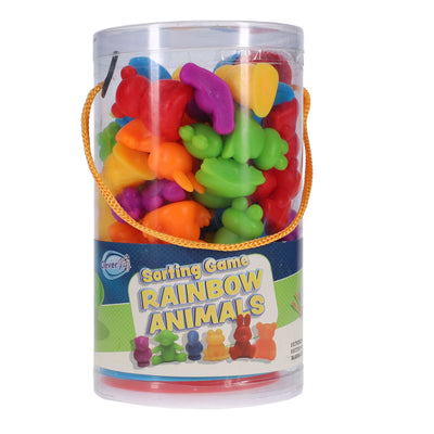 Clever Kidz Sorting Game Rainbow Animals - 44 Pieces