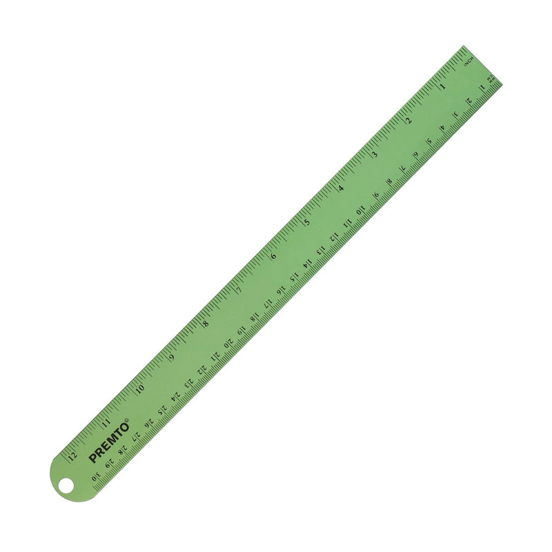 Premto S1 Aluminium Ruler 30cm - Caterpillar Green
