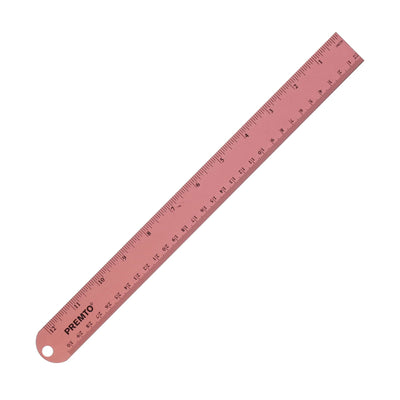 Premto Pastel Aluminium Ruler 30cm - Pink Sherbet