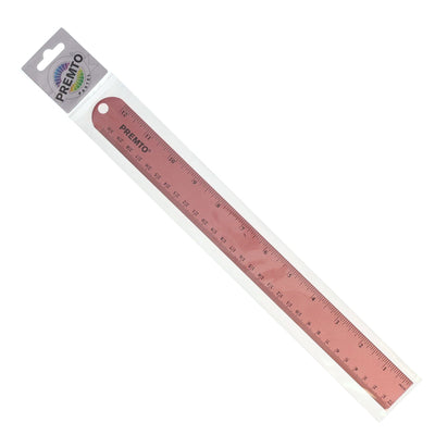 Premto Pastel Aluminium Ruler 30cm - Pink Sherbet