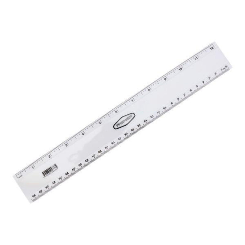 Student Solutions 12/30cm Transparent Ruler