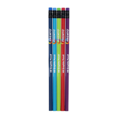 Premto HB Pencils With Eraser Tip - Pack of 5