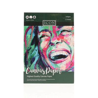 Icon A4 Canvas Paper - 220gsm - 12 Sheets