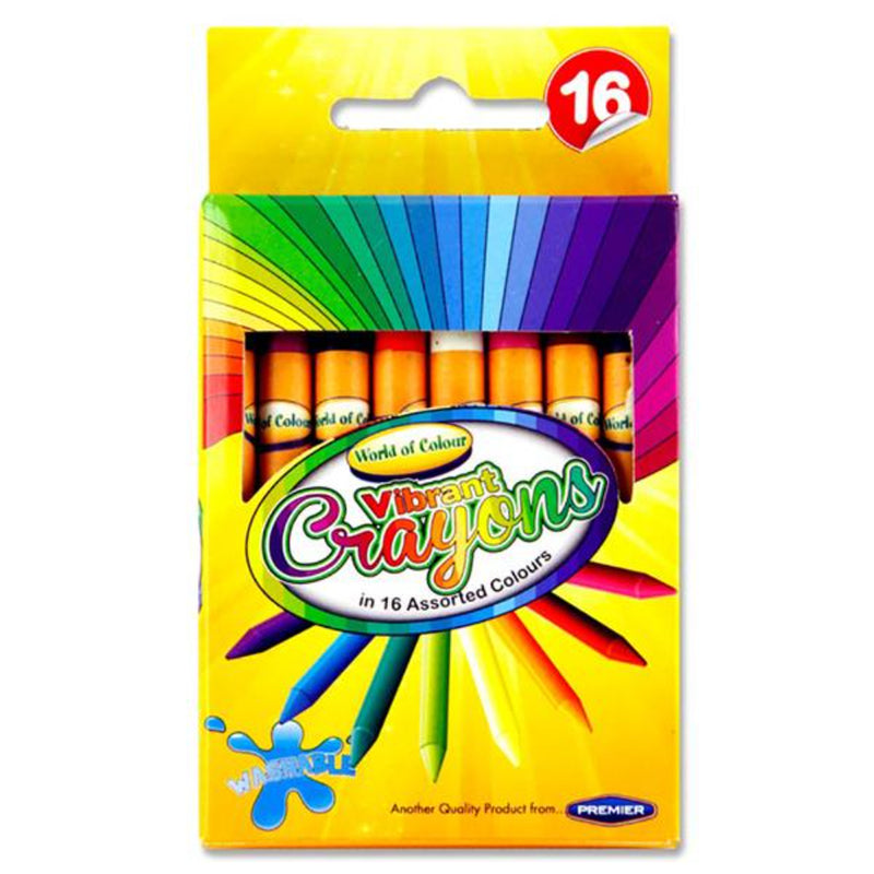 World of Colour Wax Crayons - Box of 16