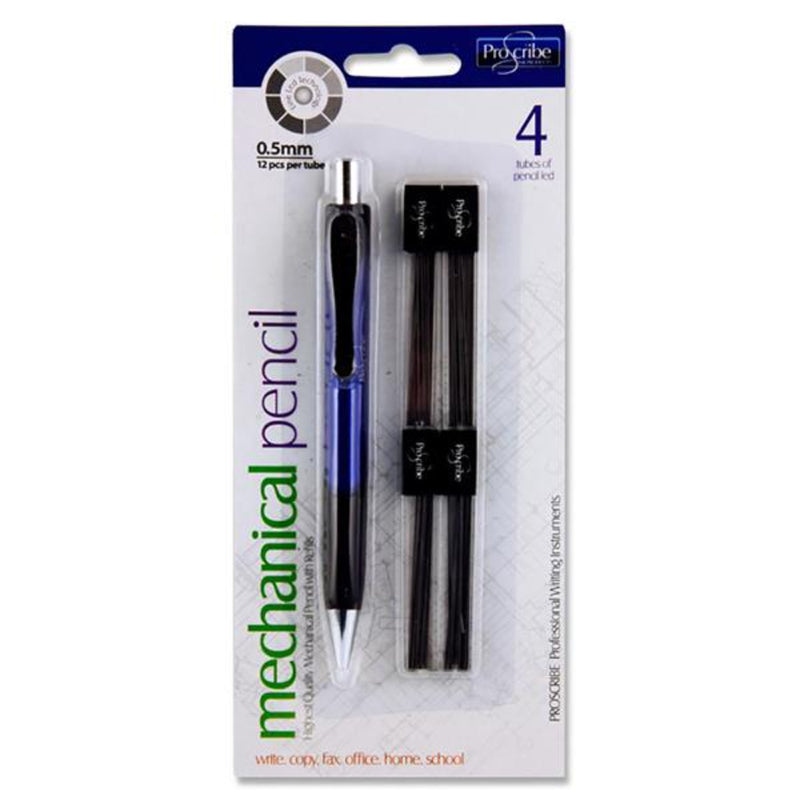 Pro:Scribe 0.5 Mechanical Pencil with 4 Tubes Pencil Lead