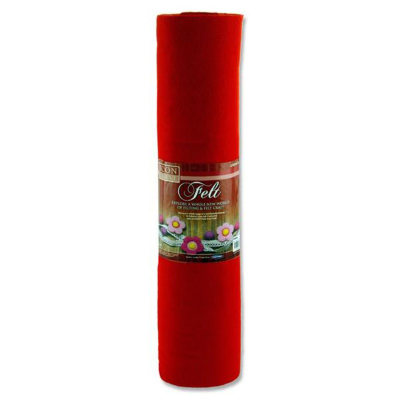 Icon Felt Roll - 5m x 45cm - Red