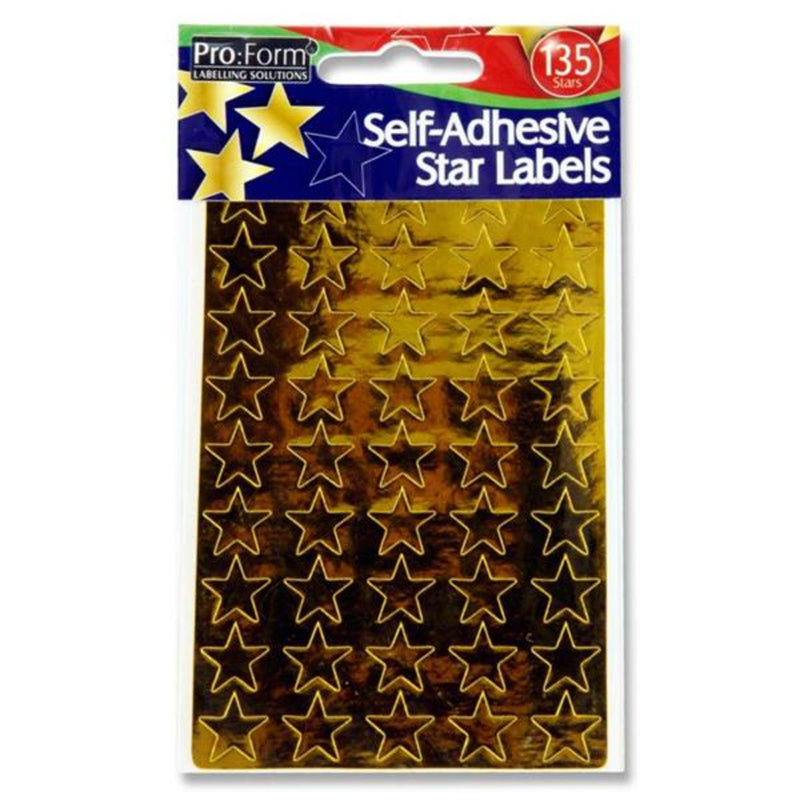 Pro:Form Gold Stars - Pack of 135