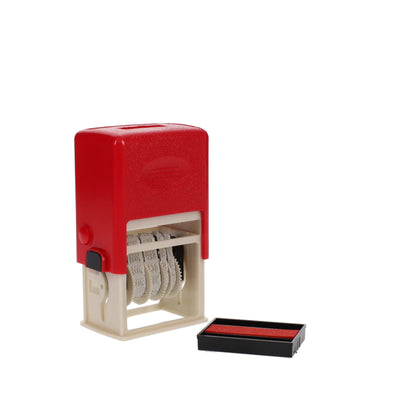 Concept Office Pro Self-Inking Date Stamper - Red Ink