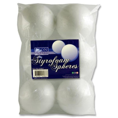 Icon Styrofoam Spheres - 100mm - Pack of 6