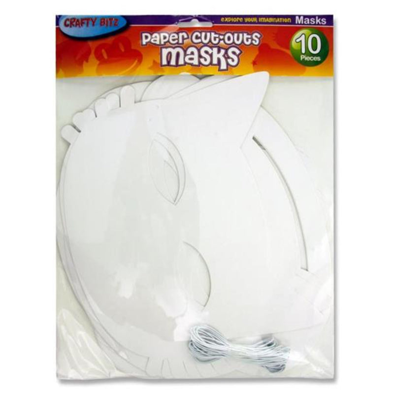 Crafty Bitz Paper Cut Outs Masks - Pack of 10