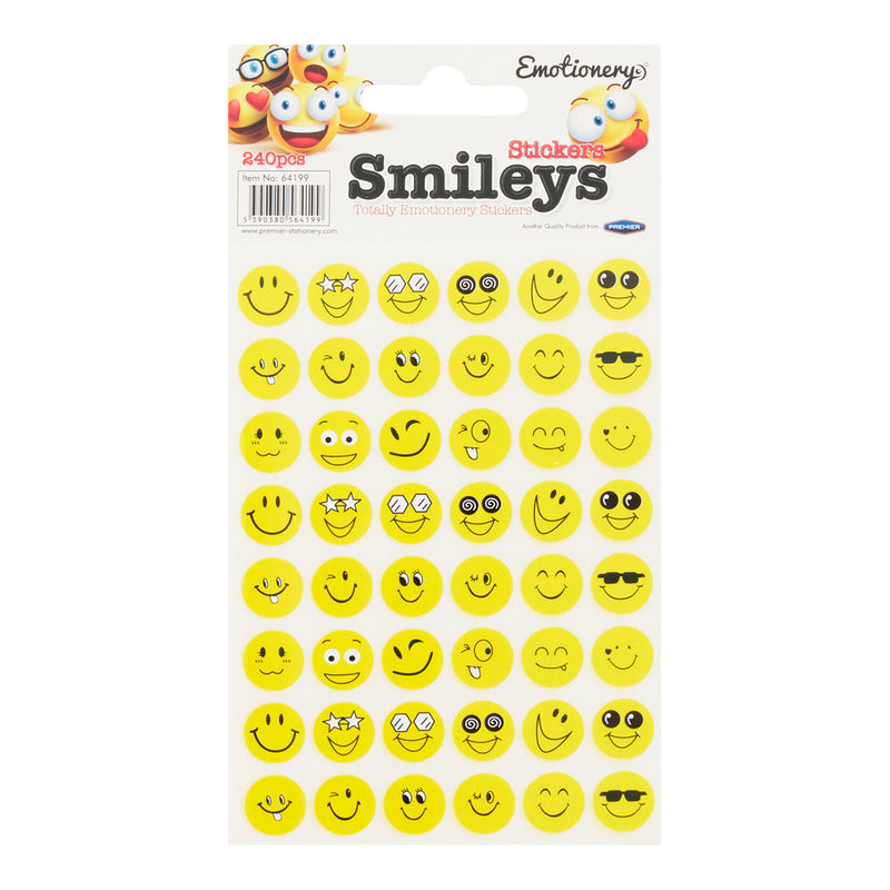 Emotionery Smiley Stickers - Pack of 240