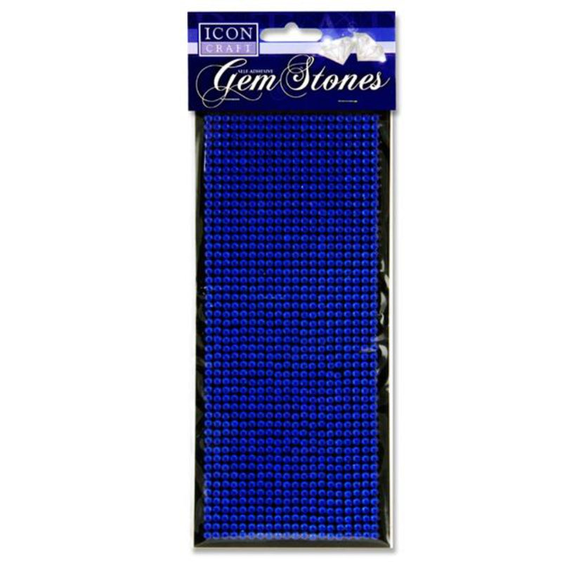 Icon Self Adhesive Gem Stones - Blue - Pack of 1000