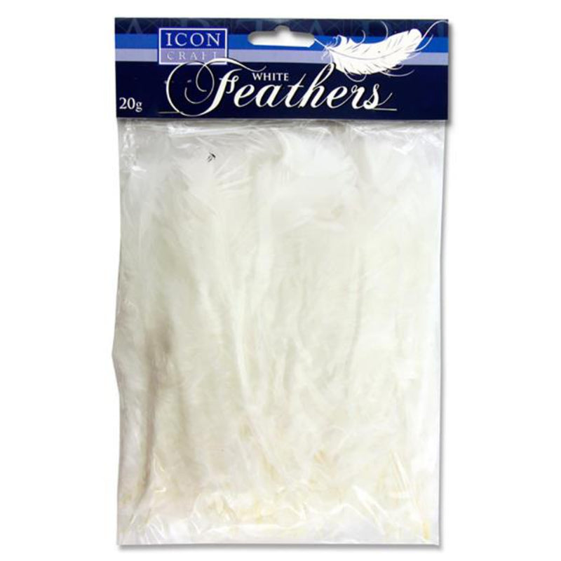 Icon Feathers - White - 20g Bag