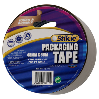 Stik-ie Tough & Durable Packing Tape - 66m x 48 mm - Brown