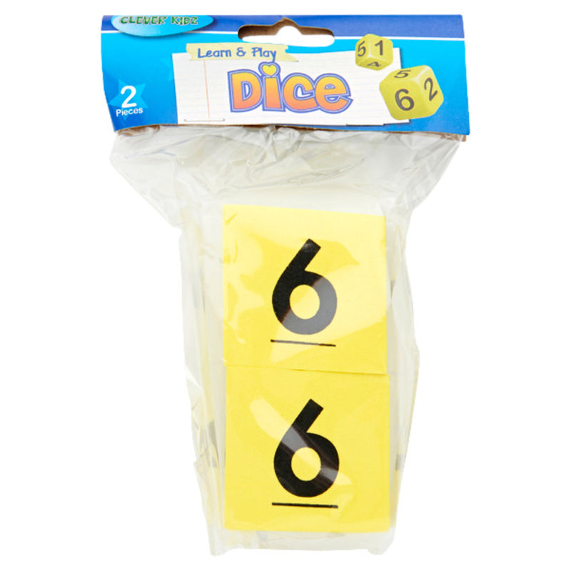 Clever Kidz Learn & Play - Number Dice - Pack of 2
