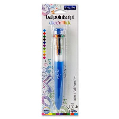 pro-scribe-10-in-1-clicknflick-ballpoint-pen|Stationery Superstore UK
