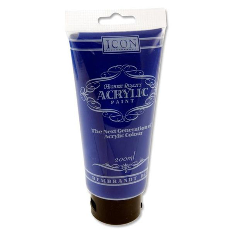 Icon Highest Quality Acrylic Paint - 200 ml - Rembrandt Blue